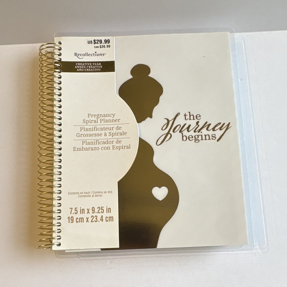Recollections Pregnancy Spiral Planner Weekly/Monthly Paper Planner Medium